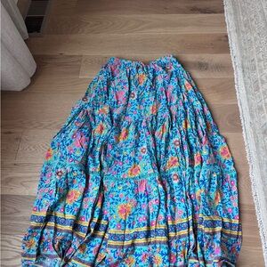 Hello Molly Vibrant Floral Maxi Skirt